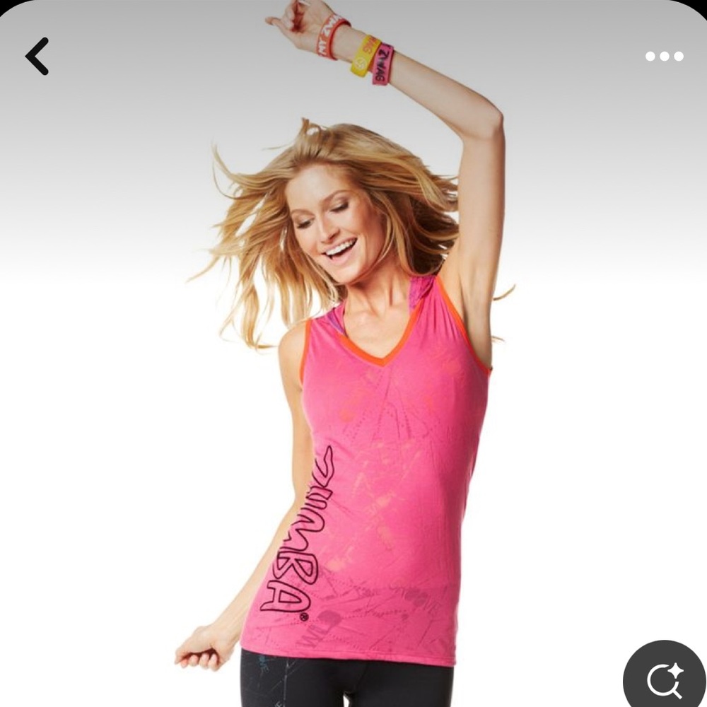 Zumba wear burnout work out tank top